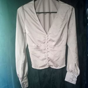 Abercrombie & fitch pink blouse